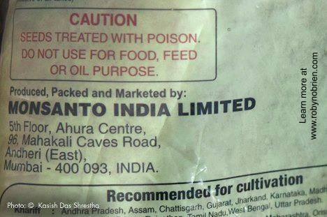 Monsanto Seed Label