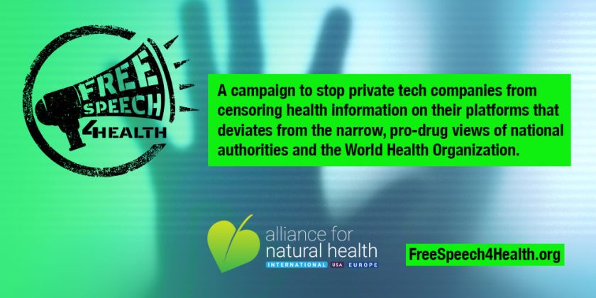 Have You Signed Our FreeSpeech4Health Petition?