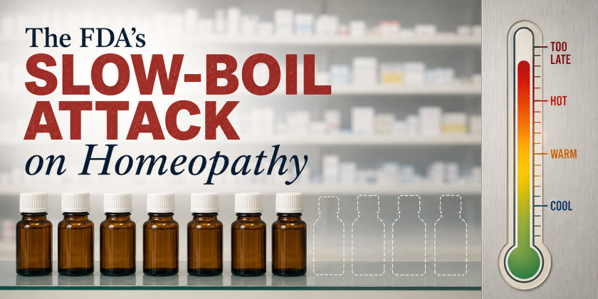 Senate Bill Takes Aim at FDA’s Slow-Boil Attack on Homeopathy